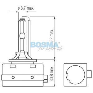 XENON ŻARNIKI D1S 85V 35W 6000K PK32D-2 DWUPAK